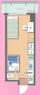 神戸女子学生会館【13階】の間取り