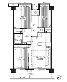 コーポレート東戸塚【4階】の間取り