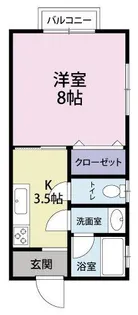ヴィラロイヤルA【2階】の間取り