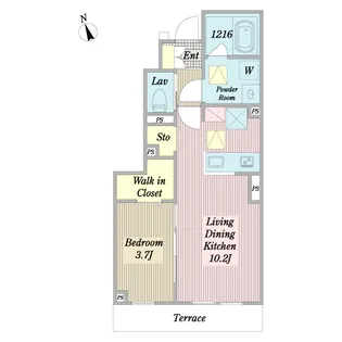 パートリア【1階】の間取り