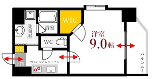 THE GARDEN PLACE HIJIYAMA【9階】の間取り