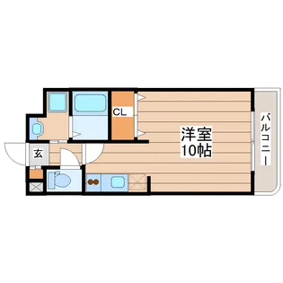 レーベンス柏木【1階】の間取り