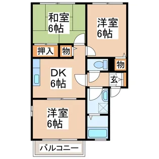ヒロハイツ【1階】の間取り