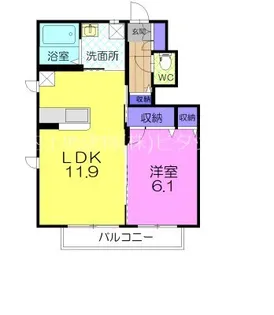 コートグローリー【1階】の間取り