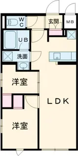 プロスタイルウェルス堀切菖蒲園【2階】の間取り