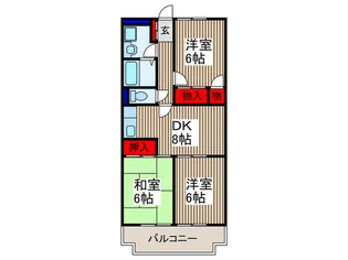 サンライズマンション【3階】の間取り