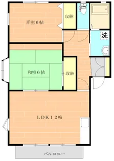 パルコート近見【1階】の間取り