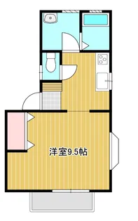 プリティ悠【1階】の間取り
