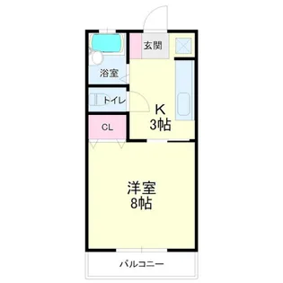 プラザ御前谷【1階】の間取り