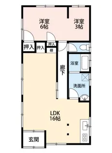 ハイブリッジフォレスト【1階】の間取り