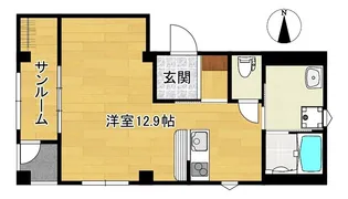 サンプラザファムリ上杉【3階】の間取り