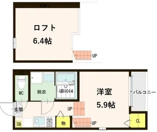 RETINA太子堂II【1階】の間取り