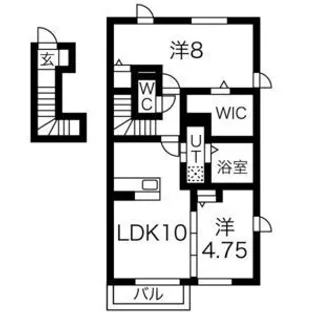 グランDオール【2階】の間取り