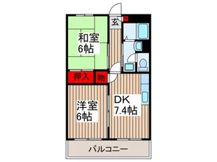 ローマンローズ【1階】の間取り