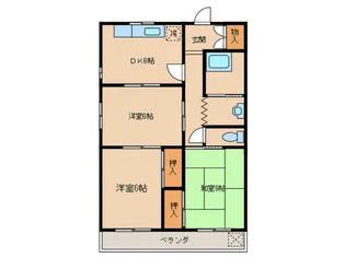 コ-プ宮後マンションB棟【7階】の間取り