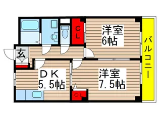 ビラ-ジュ・ミスミ【2階】の間取り