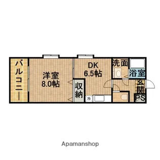シャンボールIII【3階】の間取り
