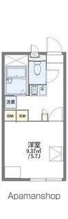 レオパレスサンビームD【1階】の間取り