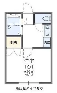 レオパレスNISHISUNA【2階】の間取り