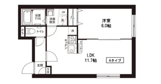 レピュア菊川駅前レジデンス【4階】の間取り