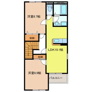 フェリーチェI【2階】の間取り