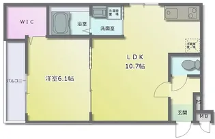 メゾン サンテヴェルデ【1階】の間取り