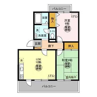 トリニシティ 壱番館【1階】の間取り