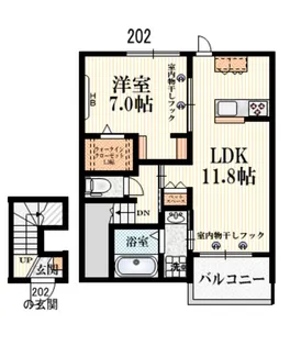 La Maison du Vert【2階】の間取り