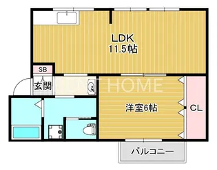 第1コーポ平野【2階】の間取り