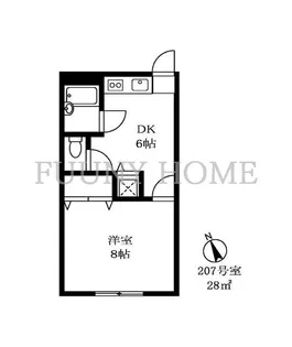 ニューウイング中目黒【2階】の間取り