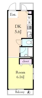 レゾン タカセ【2階】の間取り