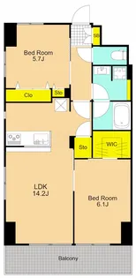 Iris南大井【6階】の間取り