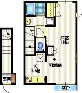 セジュール等々力【2階】の間取り