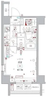 ラグディア北新宿【6階】の間取り