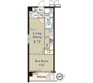 バンデューセン上北沢【4階】の間取り