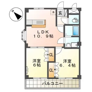 コリーナ・ベルデII【3階】の間取り