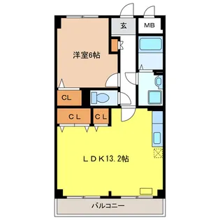 クリスタルガーデンI【4階】の間取り