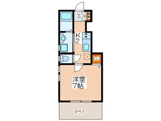 レオン京橋【1階】の間取り