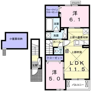 ギャラクシーII【2階】の間取り