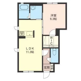 ネオシティE【1階】の間取り