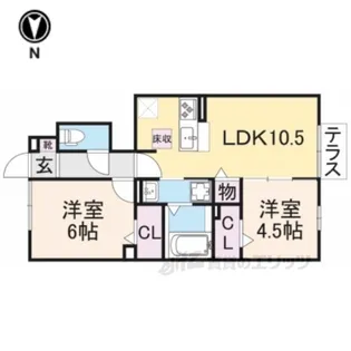 メゾンダンデリオン【1階】の間取り
