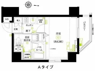 ZOOM浜松町【2階】の間取り