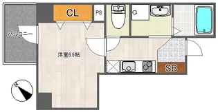 レクシア天神橋【2階】の間取り