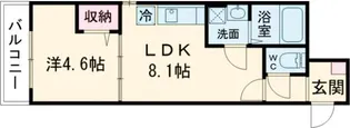 アーバンコート加古川【1階】の間取り