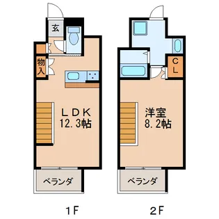 シエルブルー栄の間取り