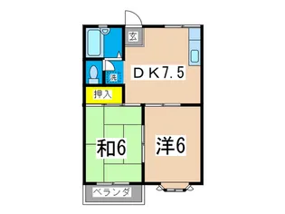 リバ-サイドスクエア【2階】の間取り