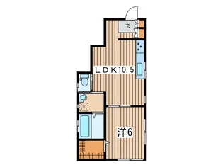 よつば荘【1階】の間取り