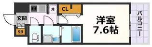 S-RESIDENCE桜本町awesome【7階】の間取り