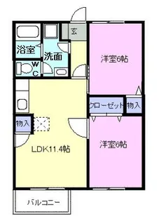 エルデムZEN A【2階】の間取り