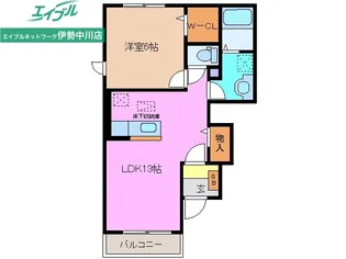 レジデンス久居I【1階】の間取り